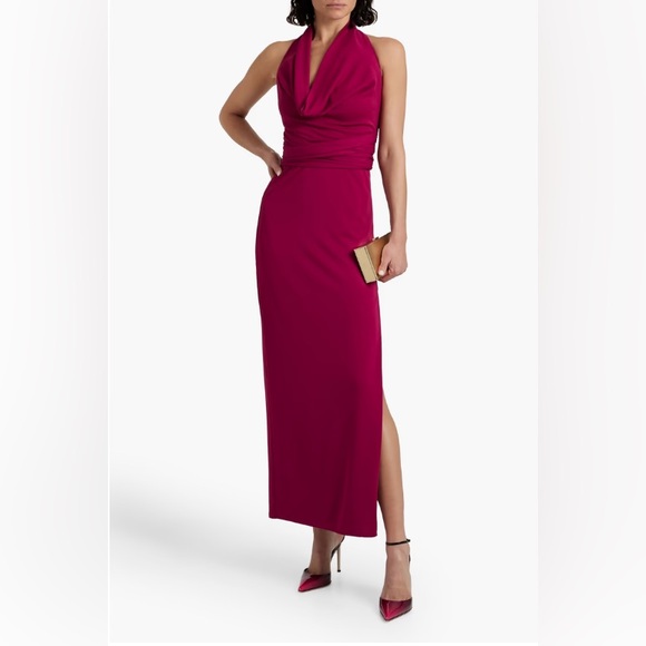 NICHOLAS Autumn draped jersey halterneck gown - Picture 2 of 3